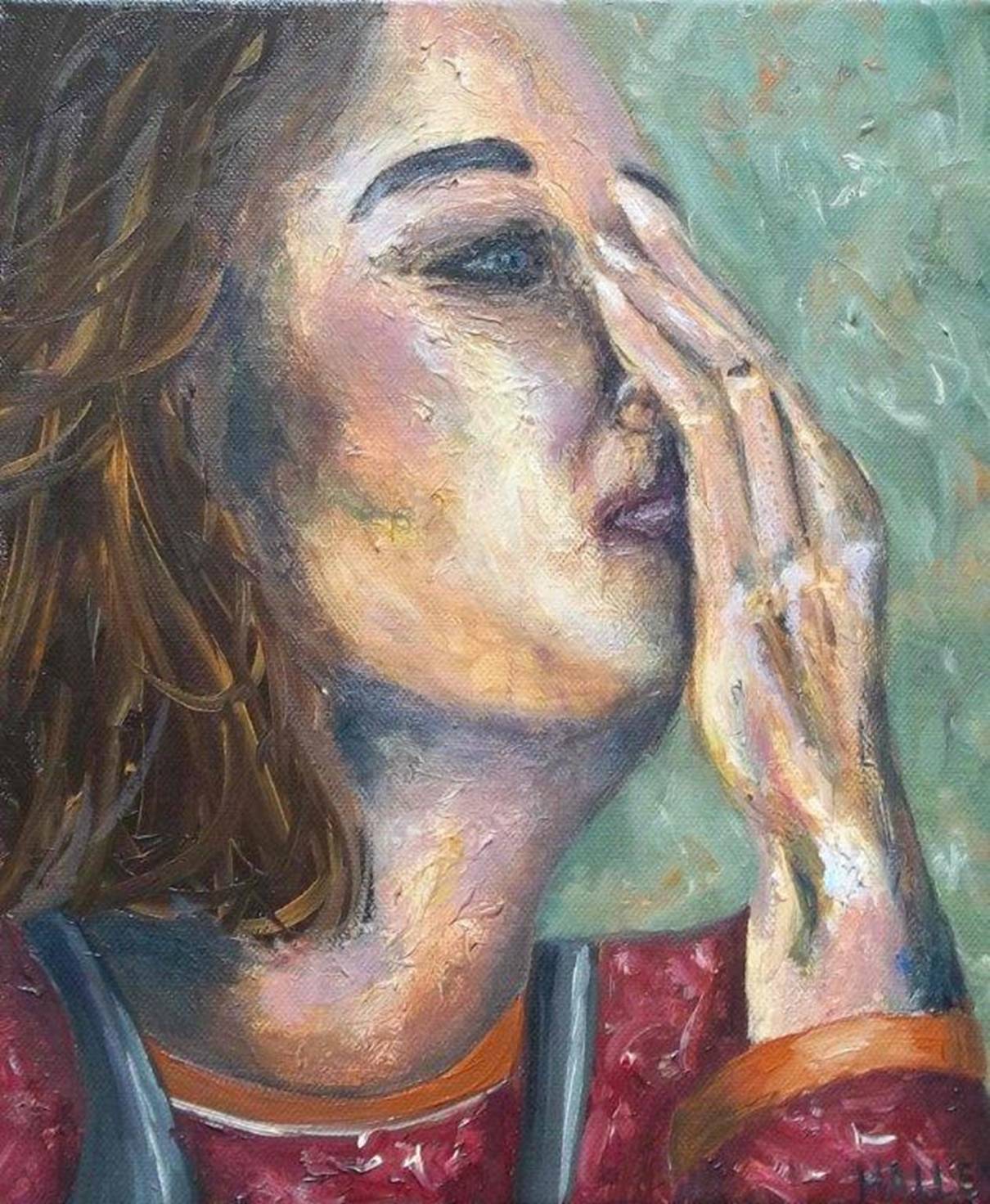 Sohere is one painting called Emotion and one called Overspill that go